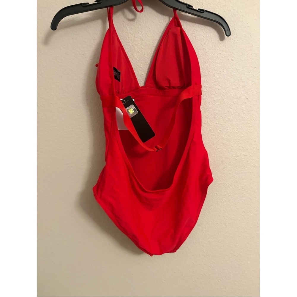 NFL Team Apparel Tampa Bay Buccaneers Red Halter One Piece Swimsuit NWT M - Picture 9 of 11